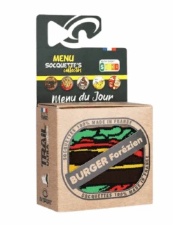 Chaussettes De Running BV Sport Trail Ultra Collector "Nutri" Burger 6 Chaussettes De Running BV Sport Trail Ultra Collector "Nutri" Burger -Équipement De Plein Air Chaussettes Trail BVSPORT Nutri Burger vue packaging