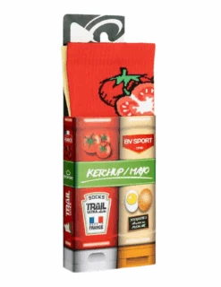 Chaussettes De Running BV Sport Trail Ultra Collector "Nutri" Ketchup-Mayo 6 Chaussettes De Running BV Sport Trail Ultra Collector "Nutri" Ketchup-Mayo -Équipement De Plein Air Chaussettes Trail BVSPORT Nutri Ketchup Mayo vue packaging