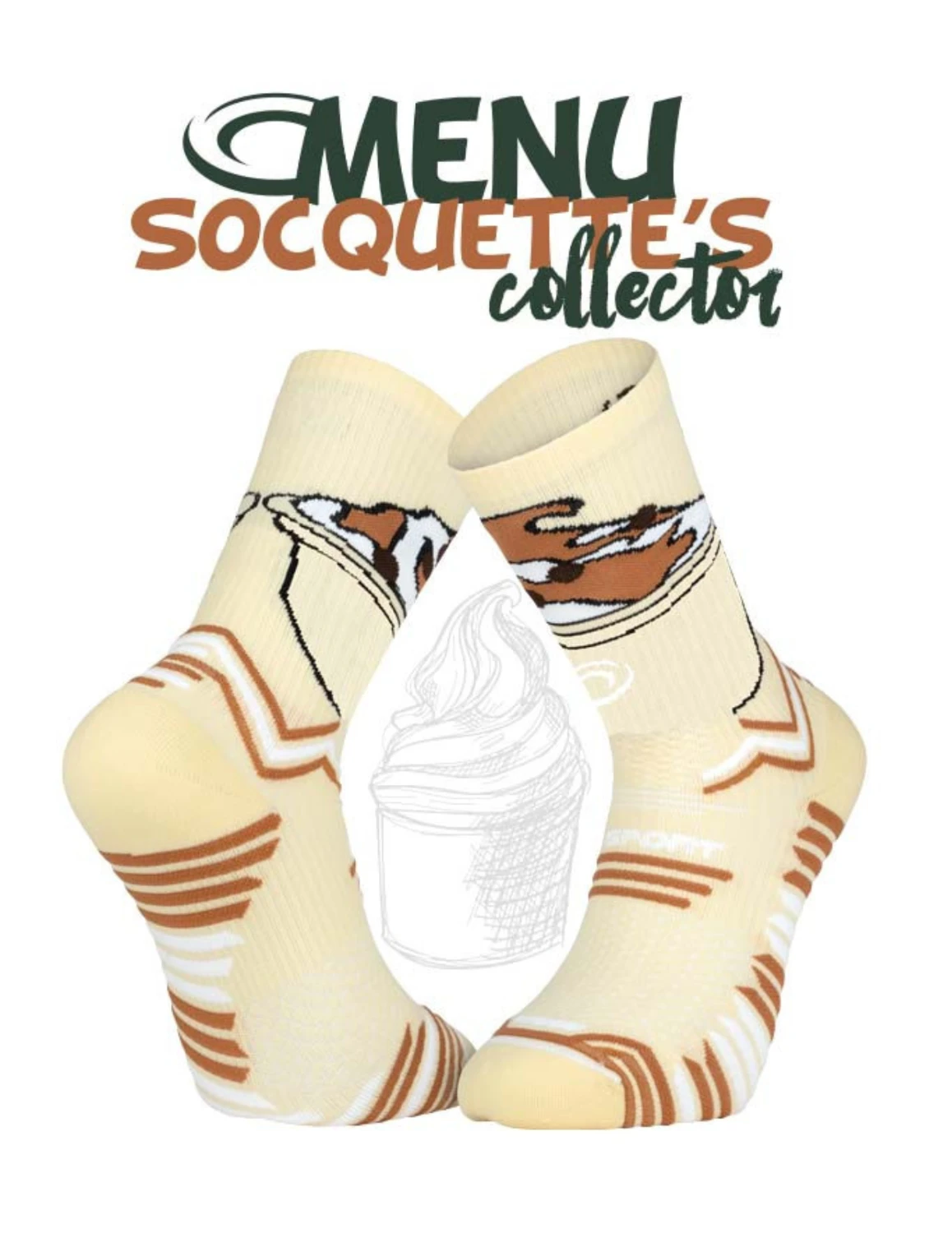 Chaussettes De Running BV Sport Trail Ultra Collector "Nutri" Sundae 4 Chaussettes De Running BV Sport Trail Ultra Collector "Nutri" Sundae – Image 4