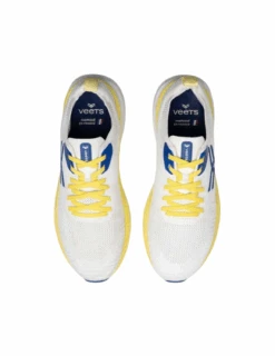 Chaussures De Running Veets Transition Knit Mif 1 Homme -Équipement De Plein Air Chaussures Running Veets Transition Knit Mif1 Homme Blanc Jaune vue dessus