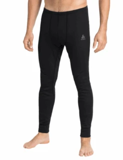 Sous-Pantalon Odlo Active Warm Eco Homme -Équipement De Plein Air Collant Thermique Odlo Active Warm Eco Homme Noir vue porte face