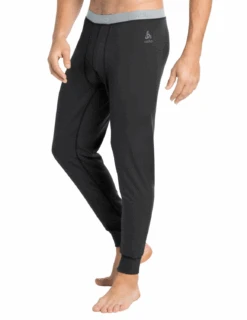 Sous-Pantalon Odlo Warm Merino 200 Homme -Équipement De Plein Air Collant Thermique Odlo Merino200 Homme Noir vue porte face 1
