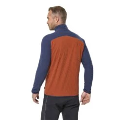 Polaire Millet Lightgrid Homme -Équipement De Plein Air Polaire Millet Lightgrid Homme Marron Bleu vue portee arriere