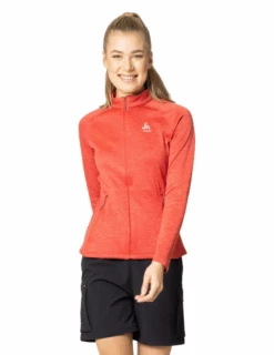 Polaire Odlo Tencia Zip Femme -Équipement De Plein Air Polaire ODLO Tencia Femme 542561 30843 vue portee face