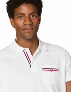 Polo Rossignol Logo Pocket Manches Courtes Homme -Équipement De Plein Air Polo ROSSIGNOL Logo Homme RLLMY22 100 vue detail