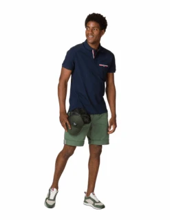 Polo Rossignol Logo Pocket Manches Courtes Homme -Équipement De Plein Air Polo ROSSIGNOL Logo Homme RLLMY22 715 vue silhouette