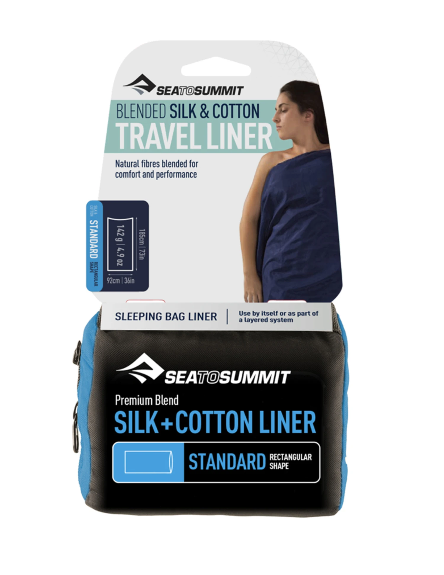 Sac à Viande Sea To Summit Soie/Coton Rectangular Standard 2 Sac à Viande Sea To Summit Soie/Coton Rectangular Standard – Image 2