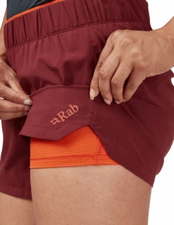 Short De Rando/Trail Rab Talus Active Femme -Équipement De Plein Air Short Rando Running RAB Talus Active Femme QFV 14 DEH vue cuissard