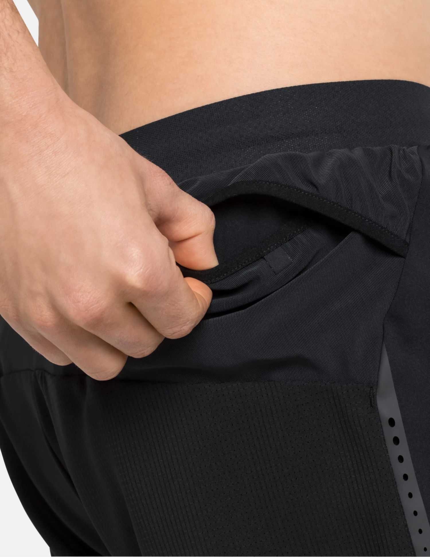 Short De Trail 2-en-1 Odlo Axalp Trail 6" Homme 3 Short De Trail 2-en-1 Odlo Axalp Trail 6" Homme – Image 3