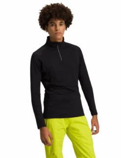 Sous-vêtement Rossignol 1/2 Zip Classique Manches Longues Homme -Équipement De Plein Air Sous Pull Rossignol Classique Homme Noir vue globale