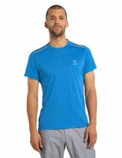 T-Shirt De Rando Haglöfs L.I.M Tech Manches Courtes Homme -Équipement De Plein Air T Shirt Rando HAGLOFS LIM Tech Homme 605226 4Q6 vue porte face