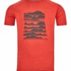 T-Shirt De Rando Odlo Ascent Performance Wool Light Sunrise Manches Courtes Homme