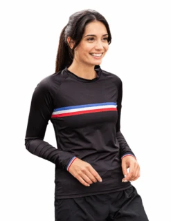 T-Shirt De Running Coureur Du Dimanche La Championne De France Manches Longues Femme