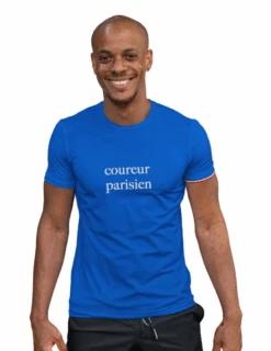 T-Shirt De Running Coureur Du Dimanche Le Parisien Manches Courtes Homme