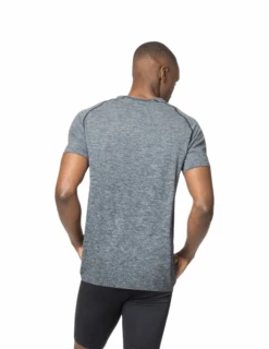 T-Shirt De Running Odlo Essential Seamless Manches Courtes Homme 2023 -Équipement De Plein Air T Shirt Running ODLO Essential Seamless Homme 313942 15700 vue porte dos