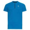 T-Shirt De Running Odlo Axalp Trail 1/2 Zip Manches Courtes Homme