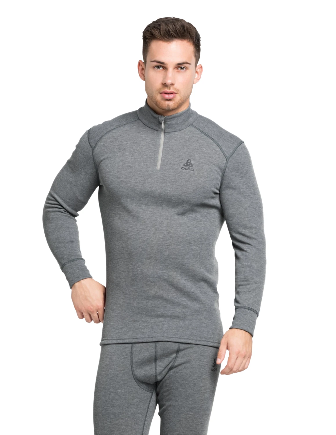 Sous-vêtement Odlo Active Warm Eco Manches Longues Col 1/2 Zip Homme – Image 3