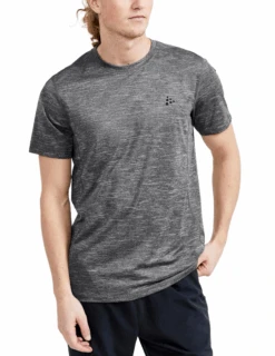 T-Shirt De Running Craft ADV Charge Melange Manches Courtes Homme -Équipement De Plein Air T shirt Runnning CRAFT ADV Essence Melange Homme CO1911447 998000 vue porte face