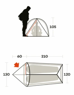 Tente Ferrino Thar 2 -Équipement De Plein Air Tente Ferrino Thar2 dimensions