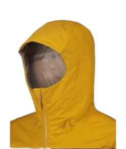 Veste Imperméable Rab Arc Eco Homme -Équipement De Plein Air Veste Randonnee Rab ArcEco Homme Orange Gris vue capuche