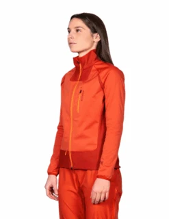 Veste Thermique Ayaq Shandar Femme -Équipement De Plein Air Veste AYAQ Shandar Femme Orange vue porte cote