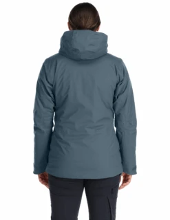 Veste Thermique Rab Khroma Transpose Femme 9 Veste Thermique Rab Khroma Transpose Femme -Équipement De Plein Air Veste Ski Khroma Transpose Femme Orion Blue vue portee dos